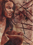 RYAN ALMIGHTY : ORIGINAL HUMAN BLOOD PAINTING : LAURA KINNEY from the film LOGAN